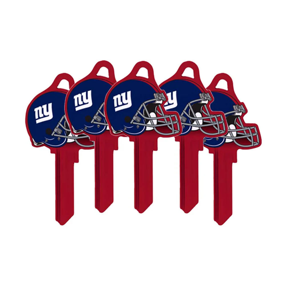 ILCO - NFL-SC1 TeamKeys - Helmet Edition Key Blank - New York Giants - Pack of 5