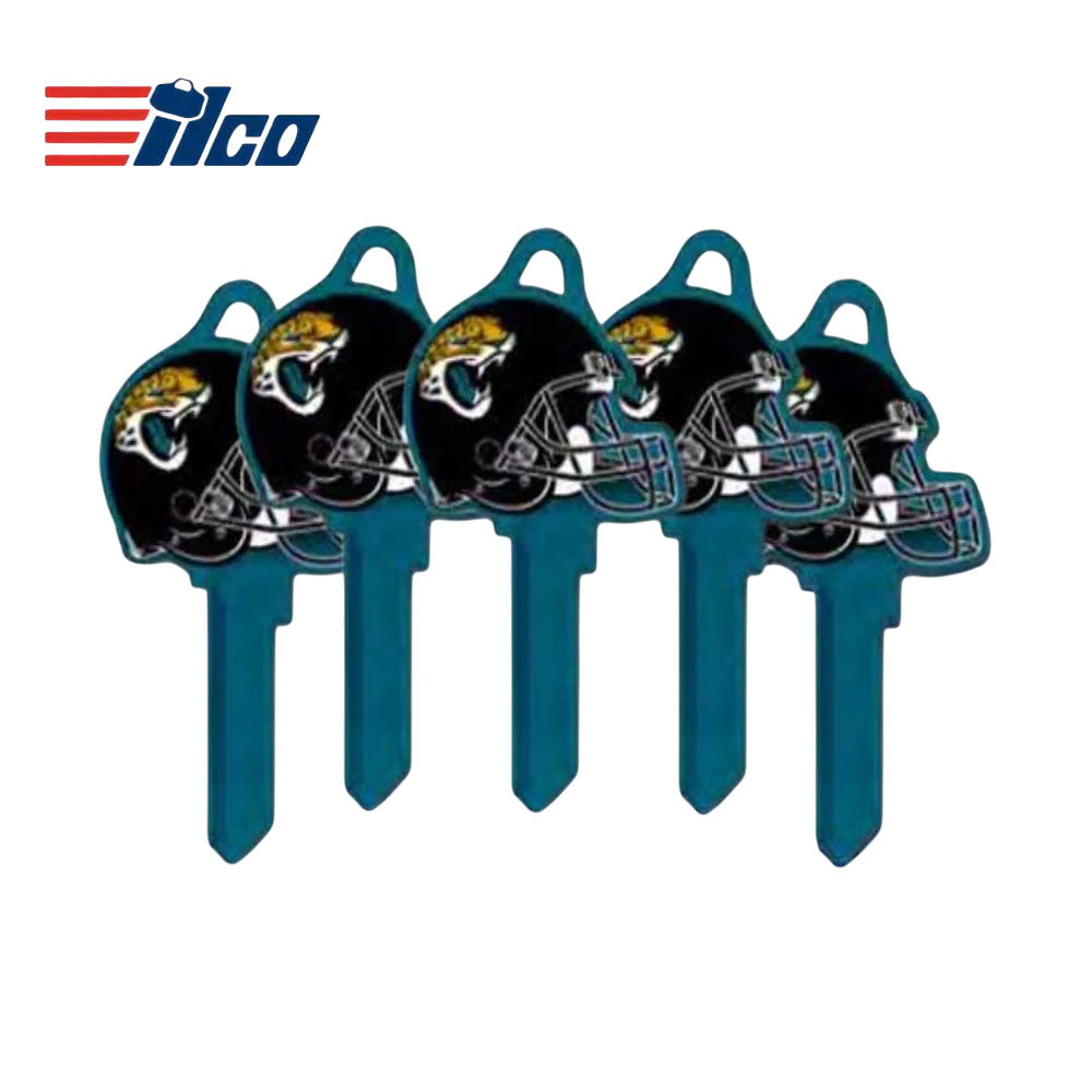 ILCO - NFL-SC1 TeamKeys - Helmet Edition Key Blank - Jacksonville Jaguars - Pack of 5