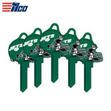ILCO - NFL-SC1 TeamKeys - Helmet Edition Key Blank - New York Jets (5 Pack)