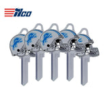 ILCO - NFL-SC1 TeamKeys - Helmet Edition Key Blank - Detroit Lions - Pack of 5
