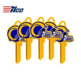 ILCO - NFL-SC1 TeamKeys - Helmet Edition Key Blank - Los Angeles Rams (5 Pack)