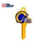 ILCO - NFL-SC1 TeamKeys - Helmet Edition Key Blank - Los Angeles Rams