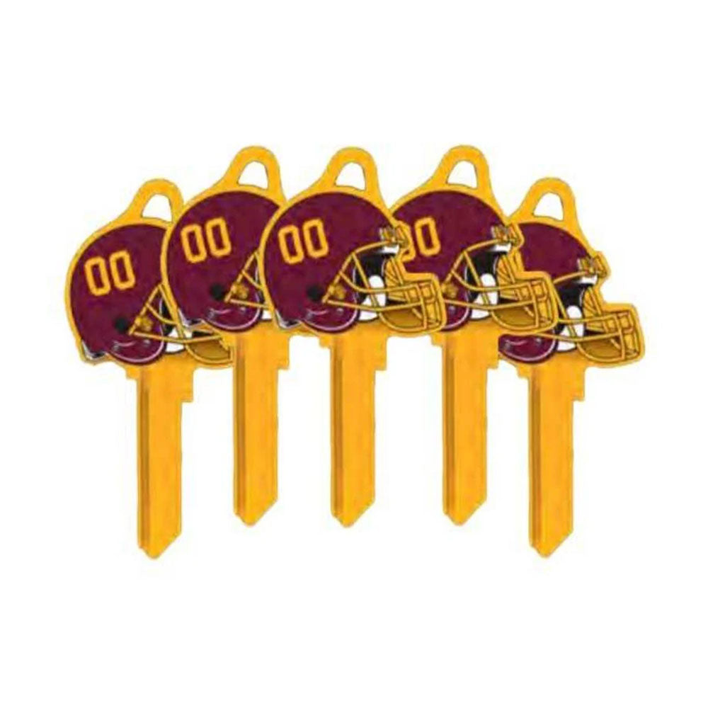 ILCO - NFL-SC1 TeamKeys - Helmet Edition Key Blank - Washington Football Team - Pack of 5