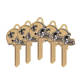 ILCO - NFL-SC1 TeamKeys - Helmet Edition Key Blank - New Orleans Saints (5 Pack)