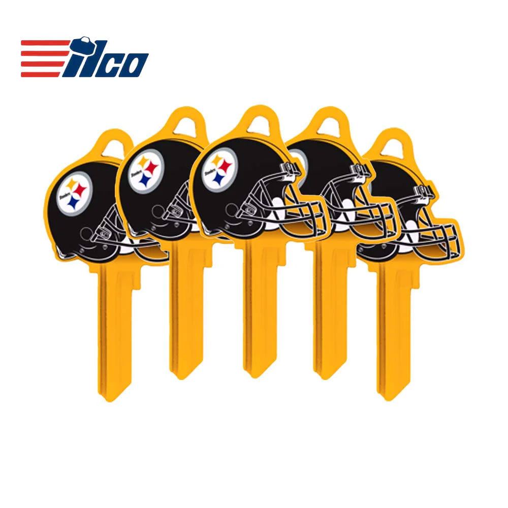 ILCO - NFL-SC1 TeamKeys - Helmet Edition Key Blank - Pittsburgh Steelers (5 Pack)