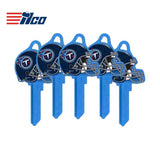 ILCO - NFL-SC1 TeamKeys - Helmet Edition Key Blank - Tennessee Titans - Pack of 5