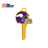 ILCO - NFL-SC1 TeamKeys - Helmet Edition Key Blank - Minnesota Vikings
