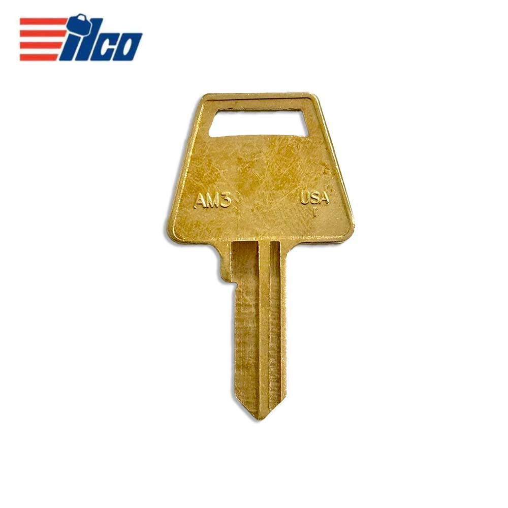 ILCO American Padlock Key Blank - 5 Pin Or Disc - AM3-BR