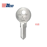 1676 BAU3 BAUER Commercial & Residencial Key Blank - BUE-3 / BAU3 (Packs of 10)