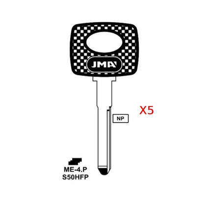 1981 - 1993 JMA Blank Key for  Mercedes Benz/ S50HF-P (Packs of 5)