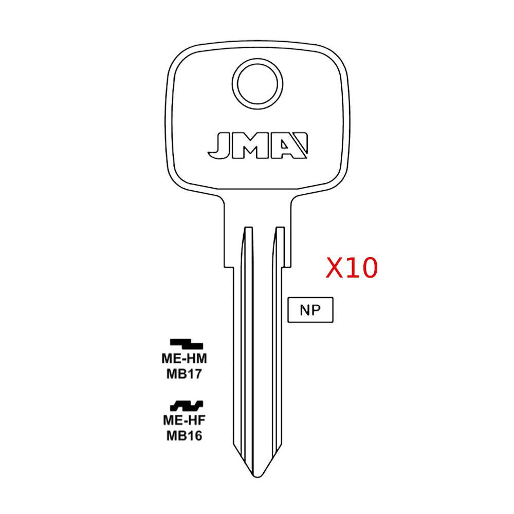 Dodge Mercedes Benz Sprinter Key Blank - MB17 / ME-HM (Packs of 10 ...