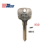 Mercedes Benz Key Blank - ME-HZ / MB15 (Packs of 10)