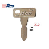 Club Car Golf Cart Key Blank- CC1 (Packs of 10)
