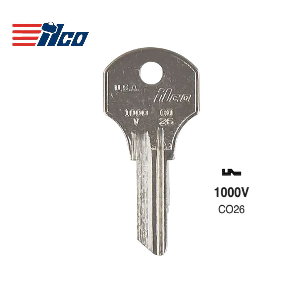 ILCO 1000V Corbin Cabinet Key Blank - CO26