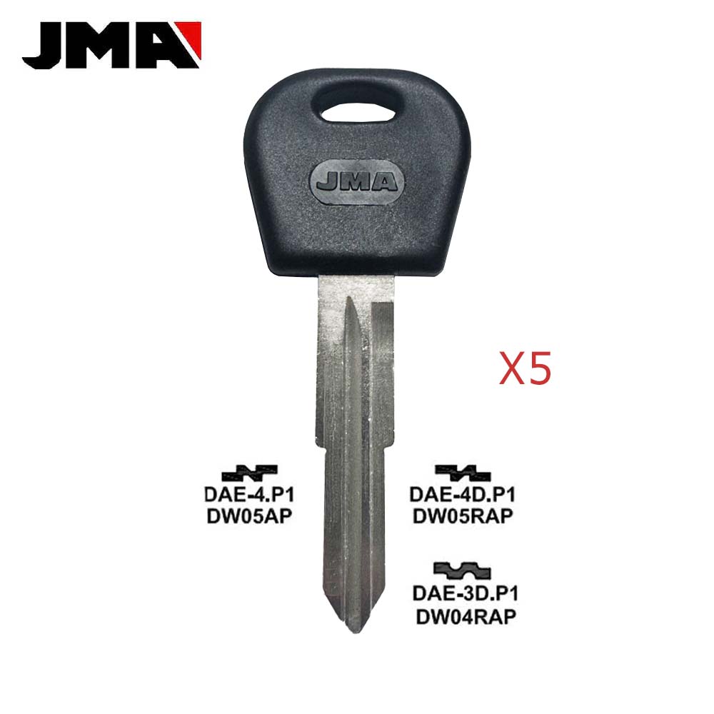 GM Key Blank - DW05AP / DAE-4.P1 (Packs of 5)
