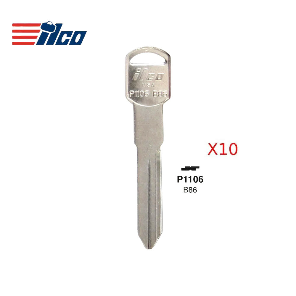 GM Key Blank - GM-14E / B86 (Packs of 10)