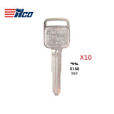 GM Key Blank - GM-29D / B69 (Packs of 10)