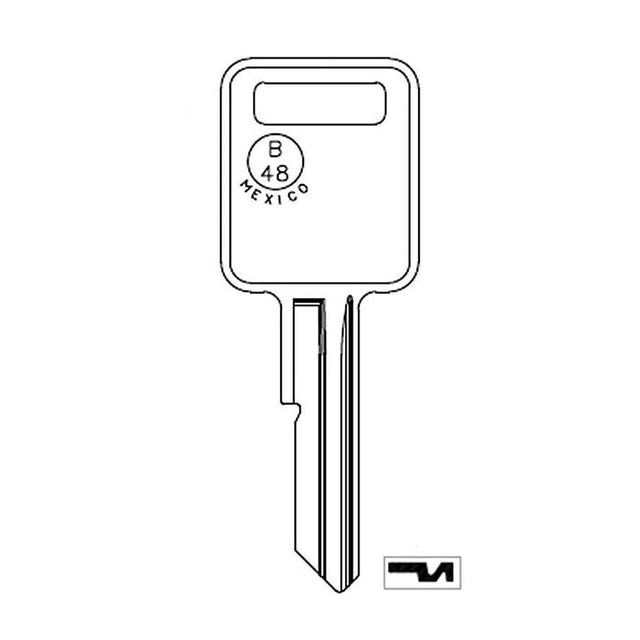B46 Key GM Key Blank - B48 / GM-6E – Locksmith Keyless