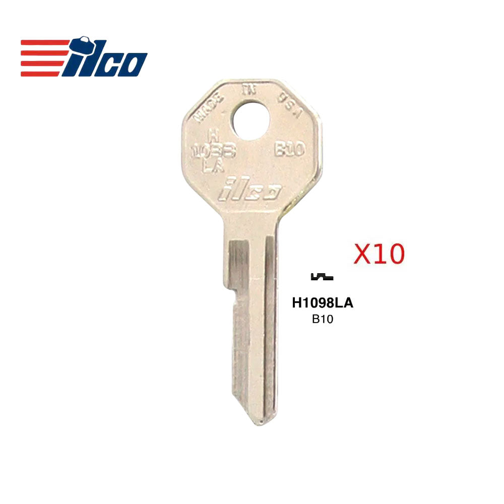 GM H1098LA Key Blank - GM-32 / B10 (Packs of 10)