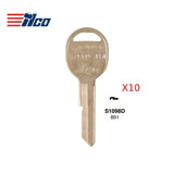 GM Key Blank - GM-11 / B51 (Packs of 10)