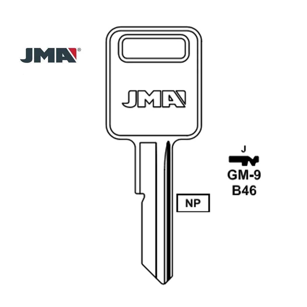 B46 Key GM Key Blank - B46 / GM-9 – Locksmith Keyless
