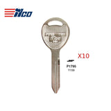 Chrysler Jeep Dodge Key Blank - CHR-15E / Y159 (Packs of 10)