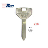 Chrysler Dodge Jeep Key Blank - CHR-10E / Y155 (Packs of 10)