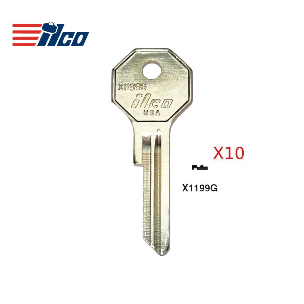 Chrysler Dodge Key Blank - BAS-3 / X1199G (Packs of 10)
