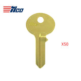 CO106 / 1003M Hudson 5-Pin Cabinet Key Blank - Brass Finish CO106 BR -  HUD-3 (50 Pack)