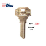 D1054K 5-Pin Dexter Commercial & Residential Key Blank - DX-5D / DE6 BR - (Packs of 250)