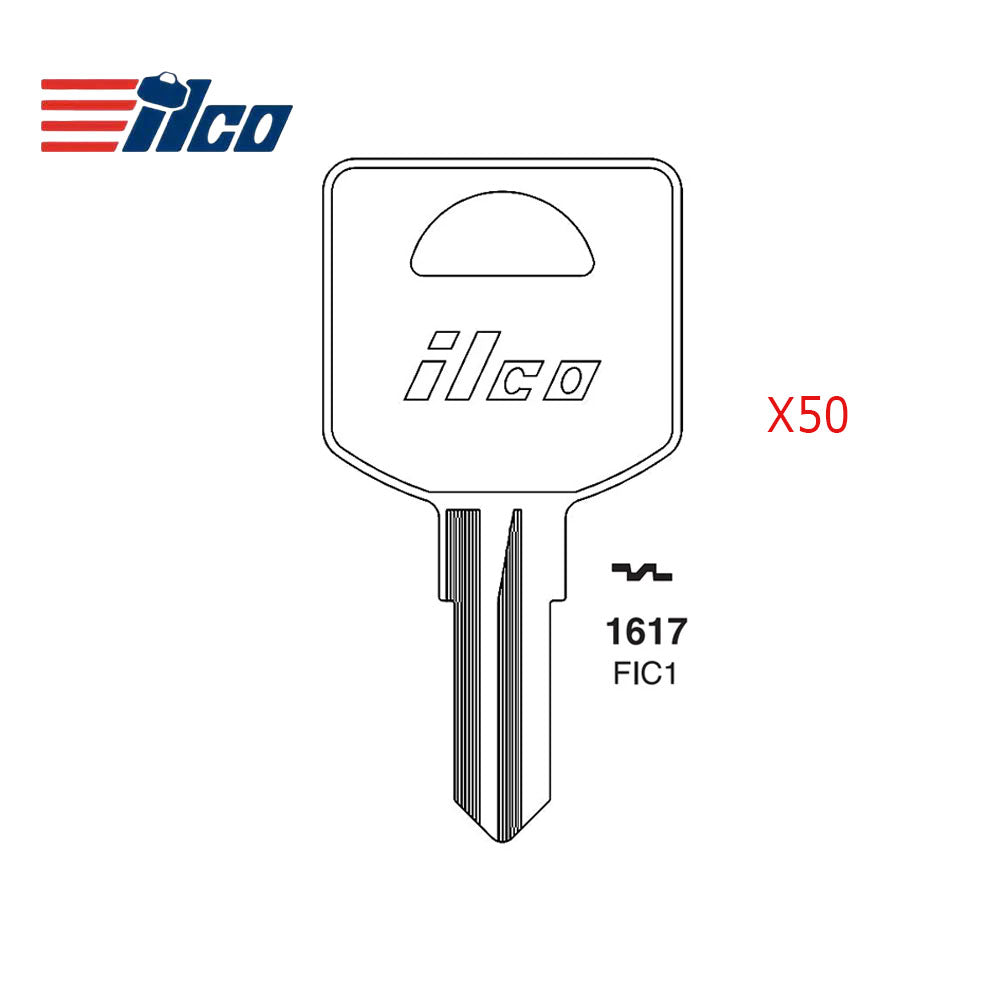 Commercial & Residential Lock Key Blank - FCS-1D / FIC1 (Packs of 50) (Discontinued)