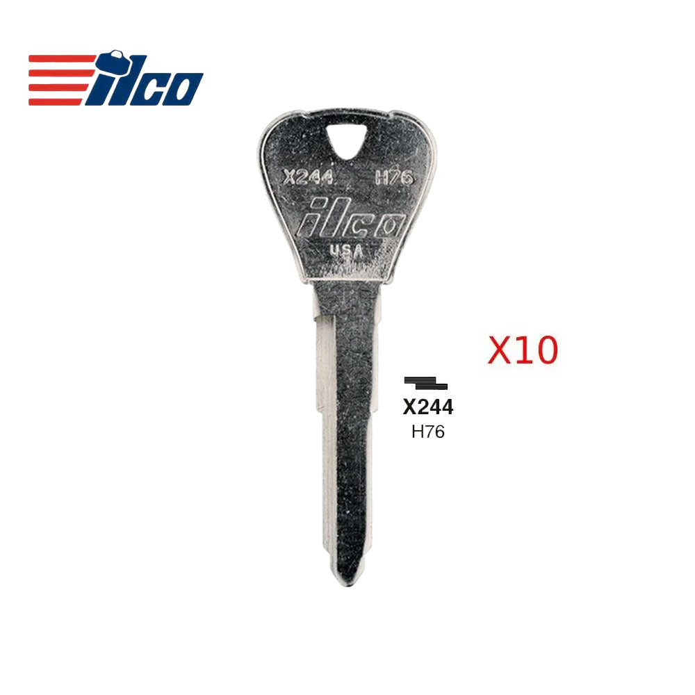 Ford Mercury International Key Blank - FO-23D / H76  (Packs of 10)
