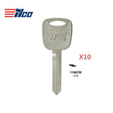 Ford Mercury Key Blank - FO-30D / H78  (Packs of 10)