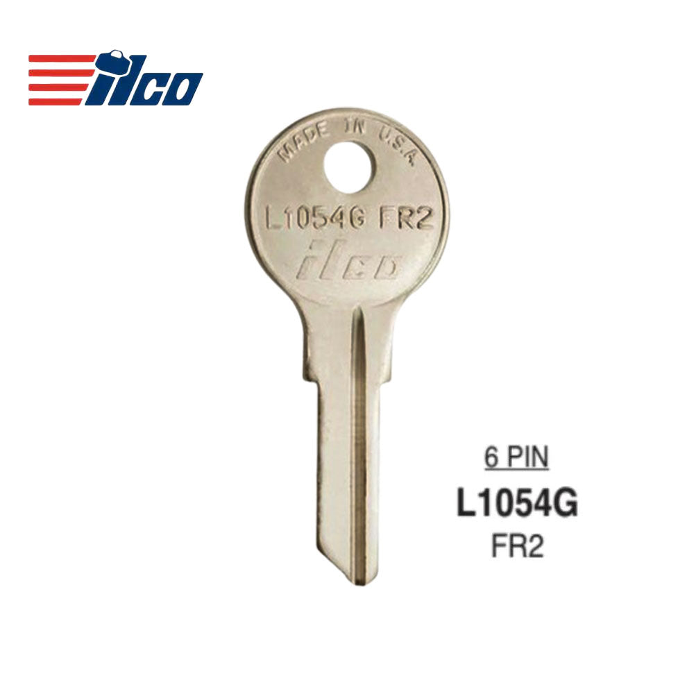 ILCO L1054G / FR2 Fort CompX Brass Key - 6 Pin Or Disc