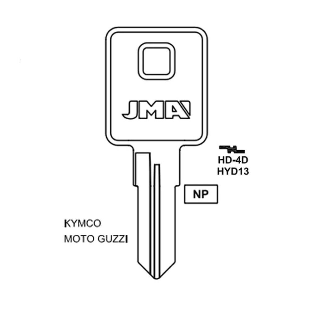 Harley Davidson Key Blank - HYD13 / HD-4D – Locksmith Keyless