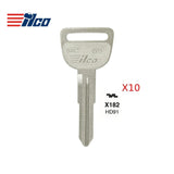 Honda Acura Key Blank - HOND-15 / HD91 (Packs of 10)