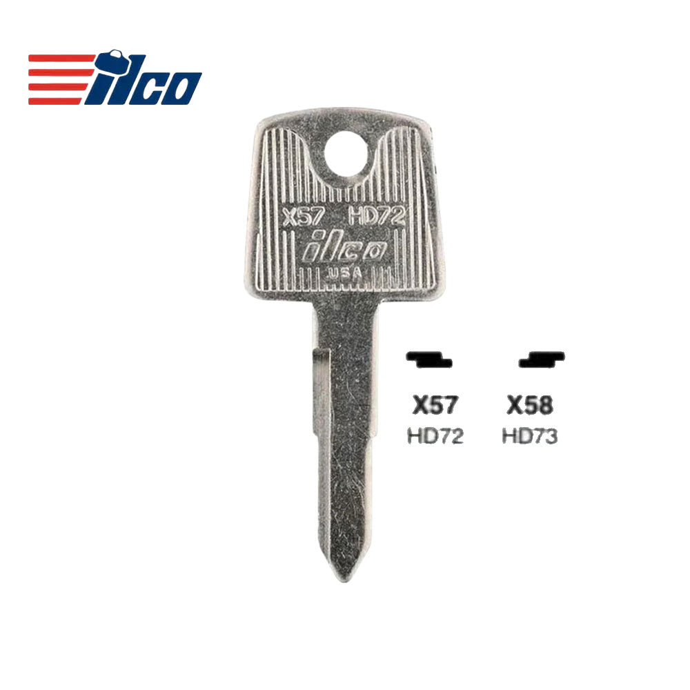ILCO HD73 Honda Motorcycle Key Blank - X58