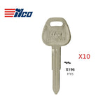 Hyundai Mitsubishi Key Blank - HY-3D / HY5 (Packs of 10)
