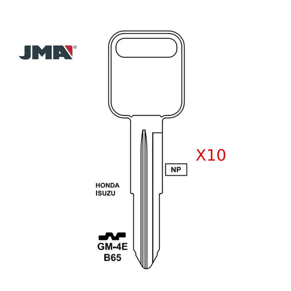 Isuzu Key Blank - B65 / GM-4E (Packs of 10) – Locksmith Keyless