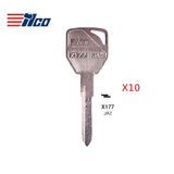 Jaguar Key Blank - JA2 (Packs of 10)