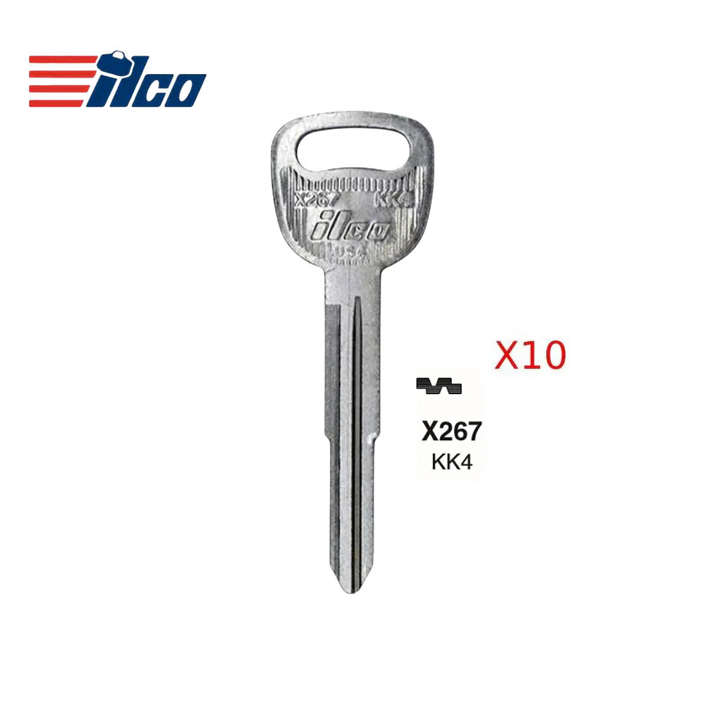 Kia Key Blank - KI-4D / KK4 (Packs of 10)
