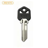 AKS KEYS KW1 Brass Key Blank with Plastic Head