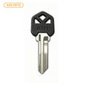 AKS KEYS KW1 Brass Key Blank with Plastic Head
