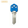 AKS KEYS KW1 Brass Key Blank with Plastic Head