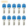 AKS KEYS KW1 Brass Key Blank with Plastic Head (10 Pack)