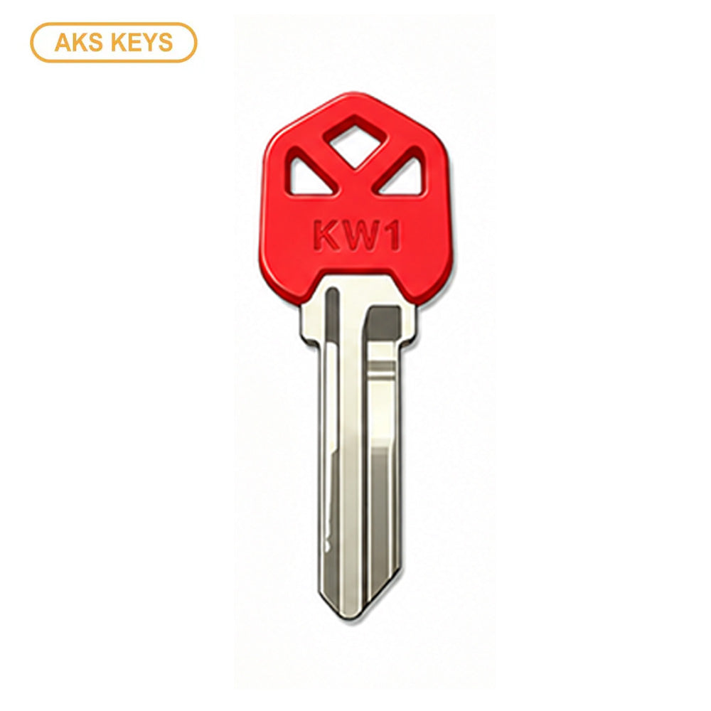 AKS KEYS KW1 Brass Key Blank with Plastic Head