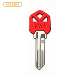 AKS KEYS KW1 Brass Key Blank with Plastic Head