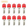 AKS KEYS KW1 Brass Key Blank with Plastic Head (10 Pack)