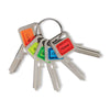 ILCO SC1 Keyway Brass Nickel-plated Bright Colored Taggy Keys (Pack of 5)