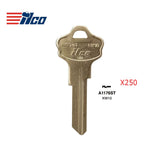 A1176ST Kwikset Commercial & Residencial Key Blank - Brass - KWI-2D / KW10 (Packs of 250)